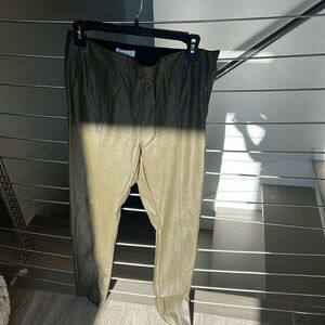 Top shop vegan leather leggings